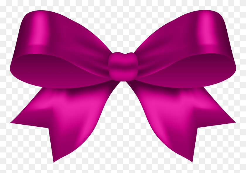 8000x5446 Classic Bow Pink Png Clip Art - Bow Clipart PNG