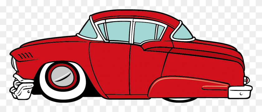 1127x434 Классический Автомобиль Клипарт - Клипарт 1950-Х Годов