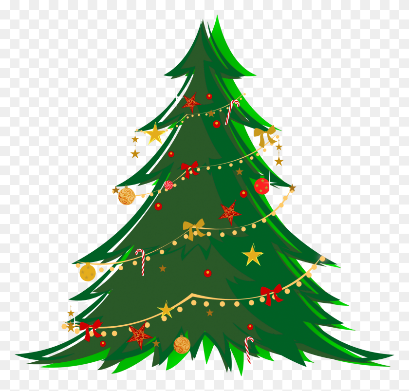 2300x2191 Classic Clipart Christmas Tree - Cedar Tree Clipart