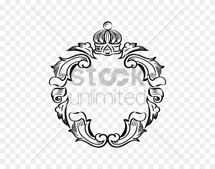 600x600 Classic Decorative Frame Vector Image - Frame Vector PNG