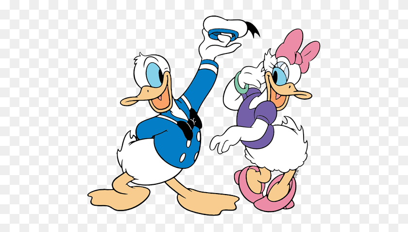 487x417 Clásico Donald Daisy Duck Imágenes Prediseñadas De Disney Imágenes Prediseñadas En Abundancia - Quack Clipart