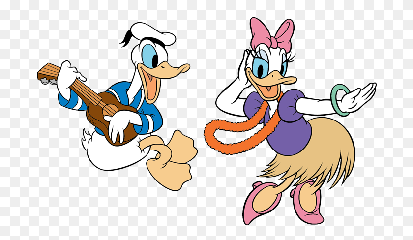 700x428 Classic Donald Daisy Duck Clip Art Disney Clip Art Galore - Vintage Animal Clipart