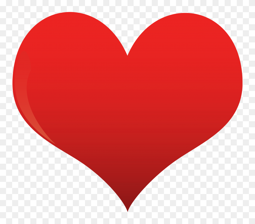 5000x4355 Classic Heart Png Clipart - Drawn Heart PNG