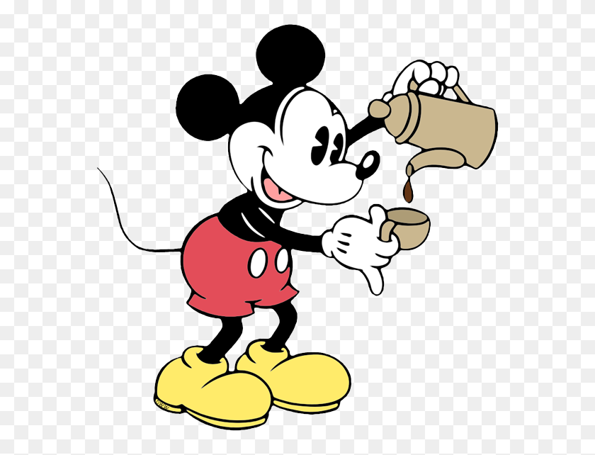 570x582 Classic Mickey Mouse Clip Art Disney Clip Art Galore - Pouring Water Clipart