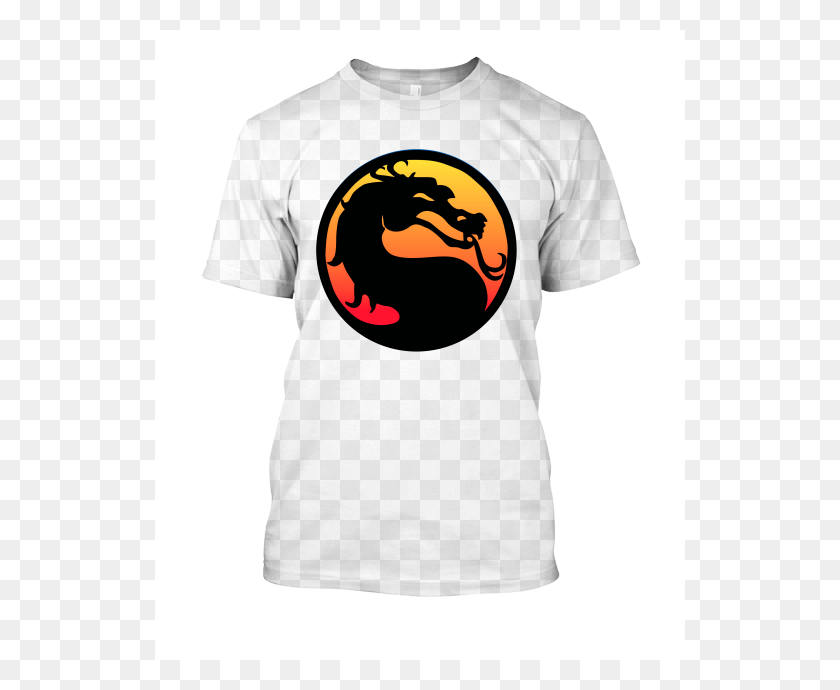 530x630 Классическая Футболка С Логотипом Mortal Kombat Fabrilife - Логотип Mortal Kombat Png