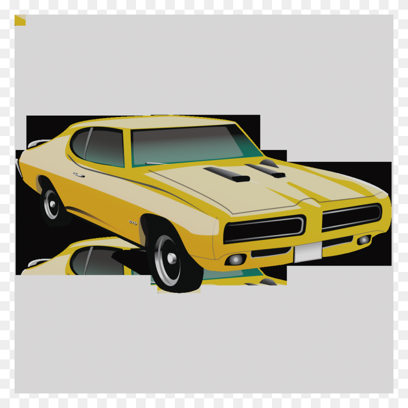 1024x1024 Classic Muscle Car Clipart - Muscle Car Clipart