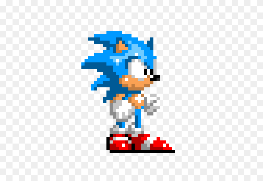 440x520 Clásico Sonic Pixel Art Maker - Clásico Sonic Png