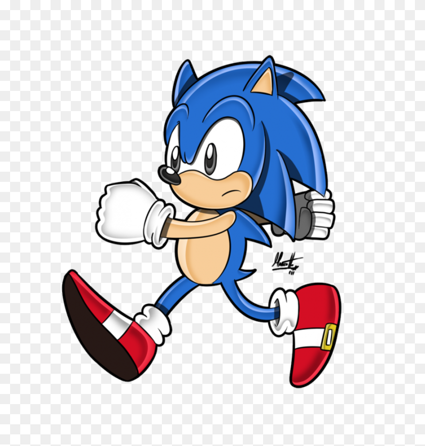 870x918 Classic Sonic Sa Style - Classic Sonic PNG