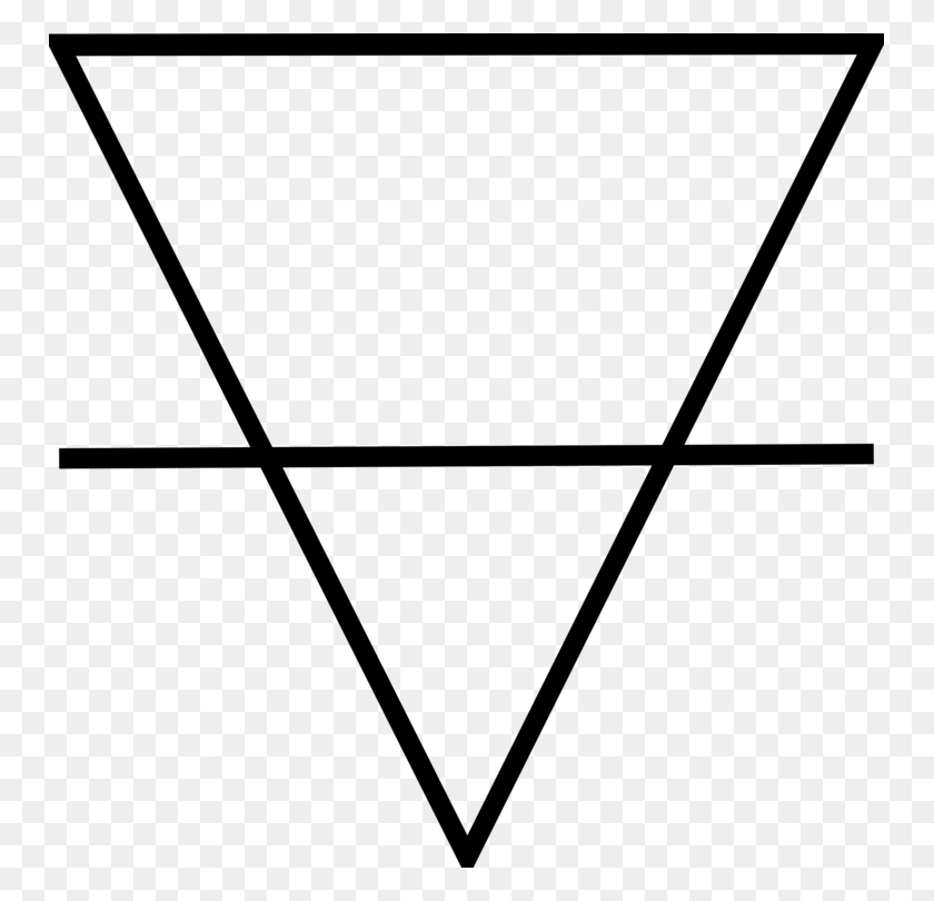 751x750 Classical Element Aether Symbol Earth Triangle - Alchemy Clipart