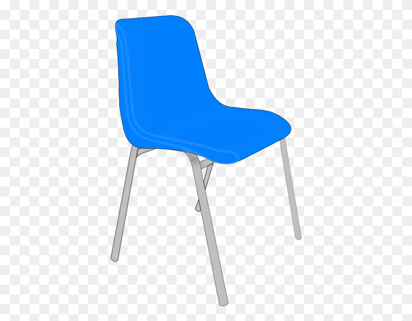 390x594 Classroom Blue Chair Clip Art - Chair Clipart