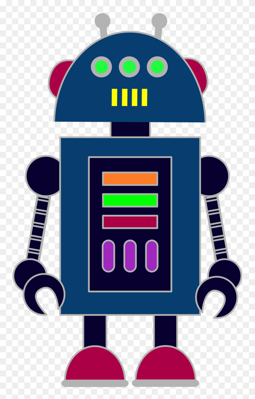 995x1600 Classroom Treasures Clip Art Boysrobots Robot - Robot Clipart