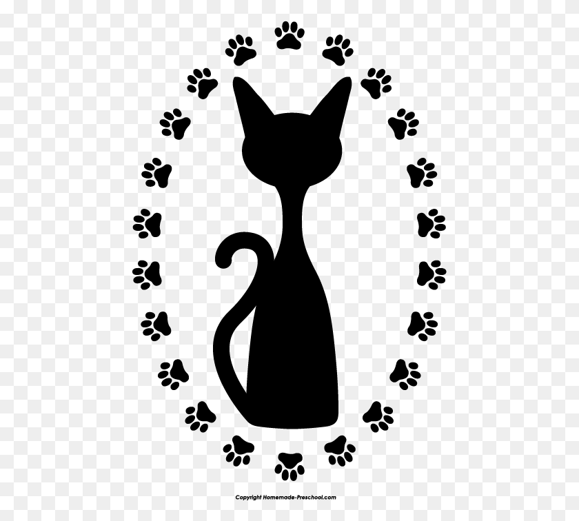 456x696 Claws Clipart Cat's Paw - Puppy Black And White Clipart