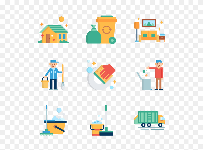 600x564 Cleaning And Housekeeping Icon Packs - Cleaning PNG
