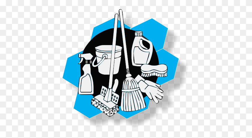 426x402 Cleaning Graphics Group With Items - Clean House Clipart