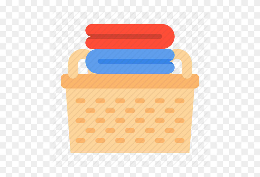 512x512 Cleaning, Houehold, Housekeeping, Laundry, Laundry Basket Icon - Laundry Basket PNG
