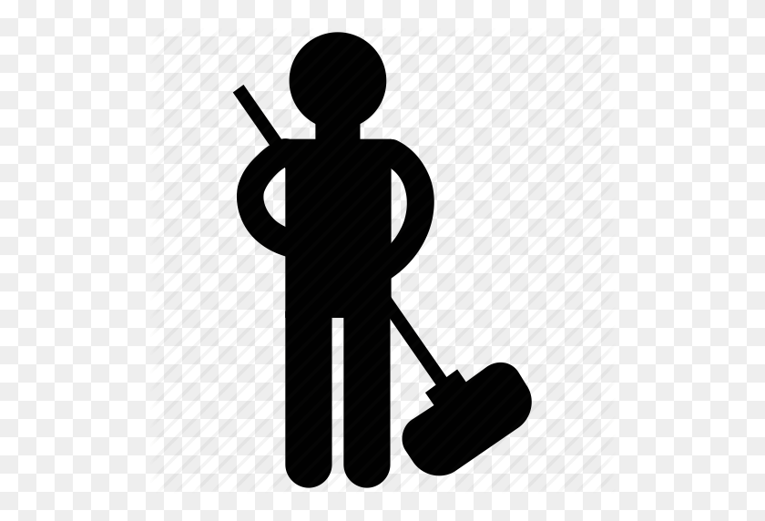 512x512 Cleaning Icon - Custodian Clipart