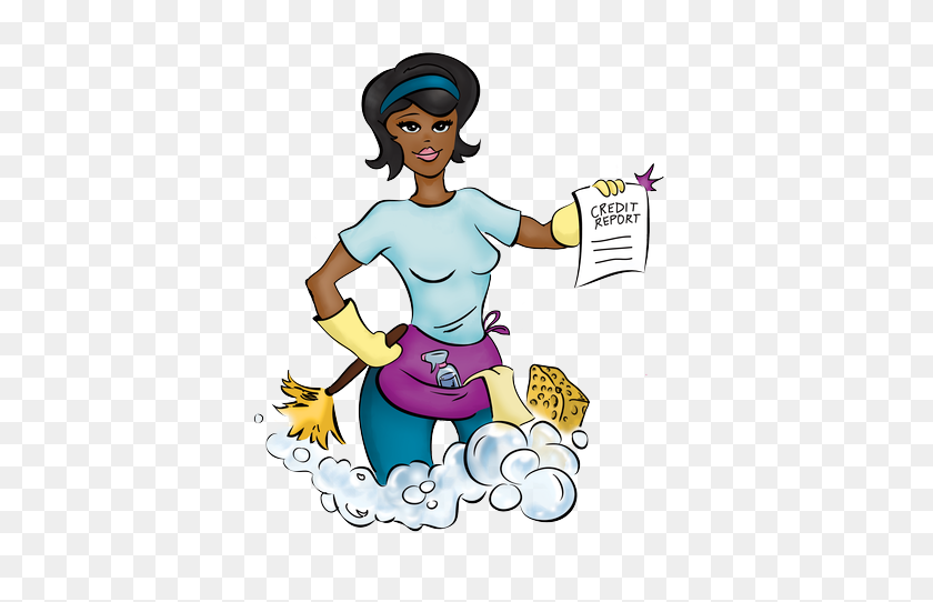 512x482 Cleaning Lady Pictures Group With Items - Multitasking Clipart