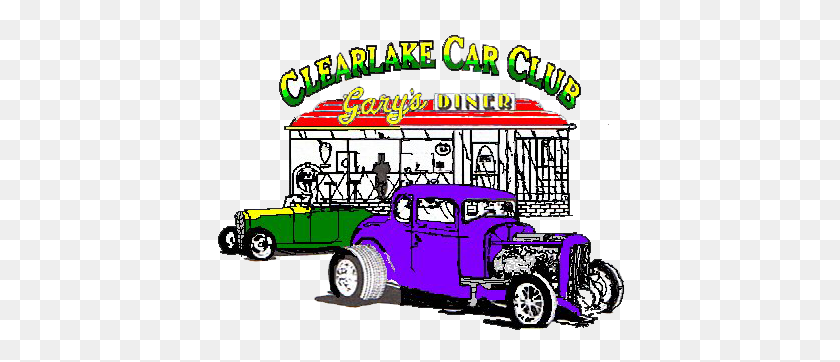 413x302 Clearlake Car Club Curbside Car Show Calendar - Автомобильное Шоу Клипарт