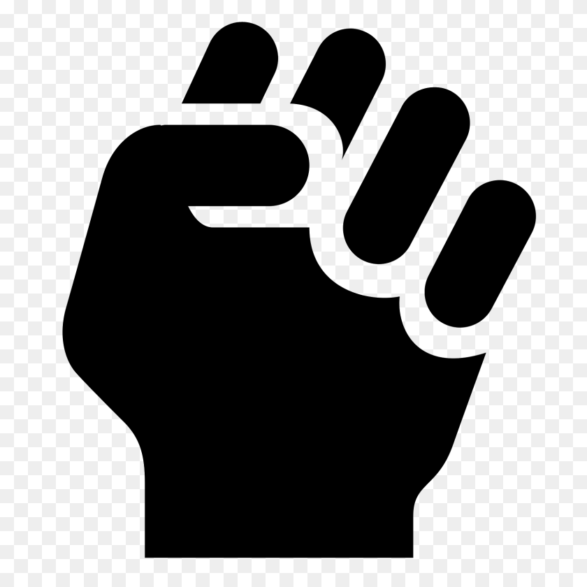1600x1600 Clenched Fist Icon - Fist PNG