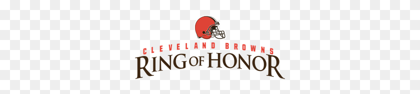 300x128 Cleveland Browns Ring Of Honor Logo Vector - Cleveland Browns Logo PNG