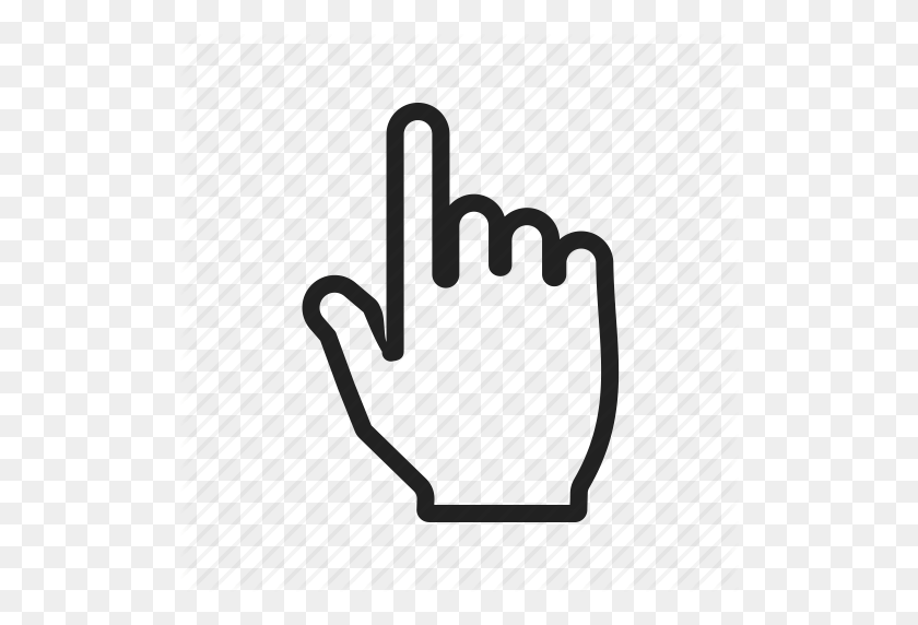 512x512 Click, Clicking, Computer, Cursor, Finger, Hand, Mouse Icon - Pointing Finger PNG