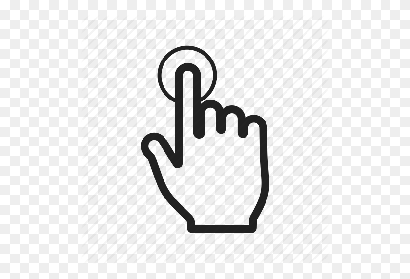 512x512 Click, Cursor, Finger, Hand, Mouse, Pointer, Tap Icon - Pointer Finger PNG