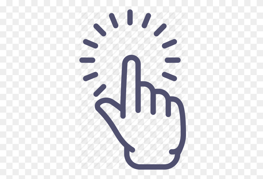349x512 Click, Finger, Hand, Point, Pointing, Touch Icon - Finger Pointing PNG