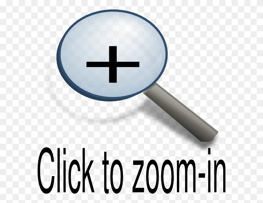 600x589 Click To Zoom Clip Art - Zoom Clipart