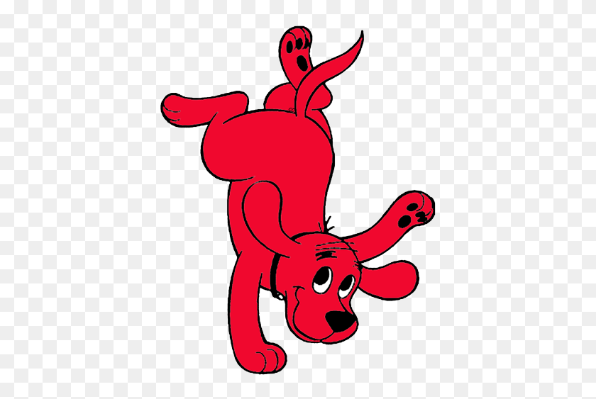 394x503 Клиффорд Картинки Клиффорд Большая Красная Собака Картинки Мультфильм Клип - Поднимите Руку Клипарт