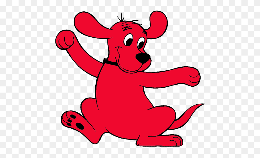 493x452 Клиффорд Большая Красная Собака Картинки Мультфильм Картинки - Щенок Клипарт Png