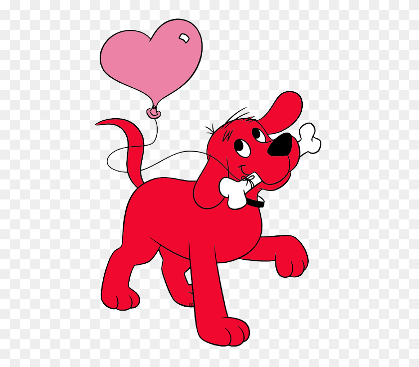 472x676 Clifford The Big Red Dog Clip Art Cartoon Clip Art - Mickey Mouse Balloon Clipart