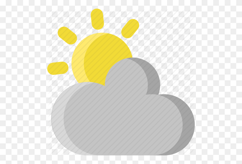 512x512 Climate, Cloud, Cloudy, Overcast, Sky, Sun, Weather Icon - Cloudy Sky PNG