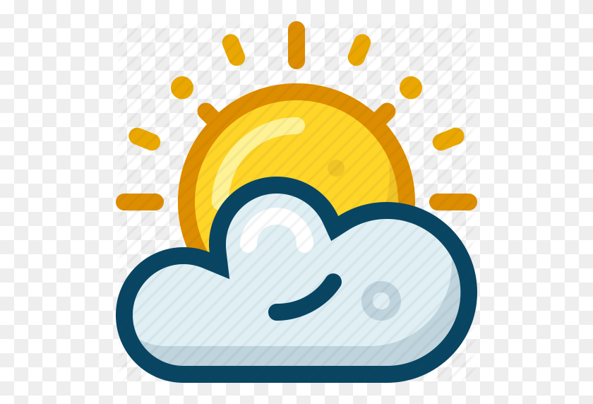 512x512 Climate, Cloudy, Forecast, Spring, Sun, Weather, Yumminky Icon - Weather Forecast Clipart