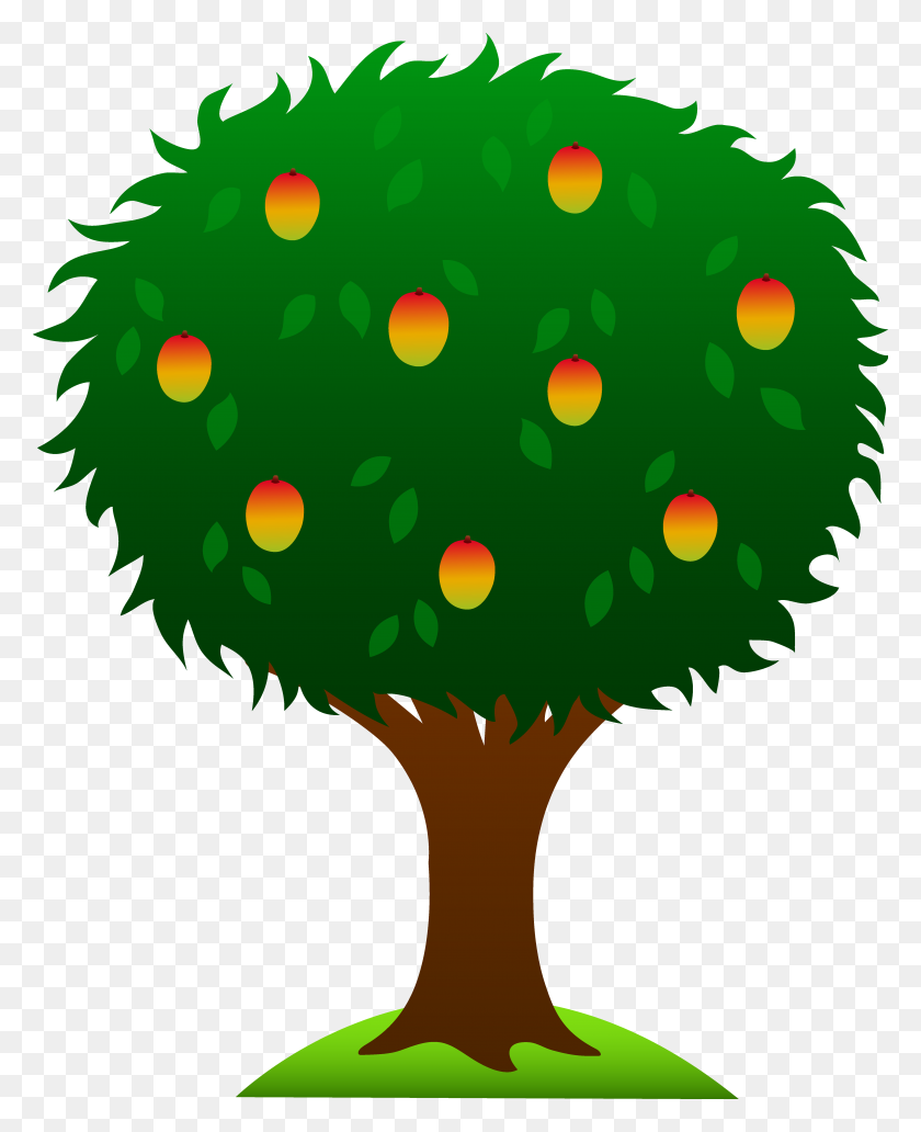 5178x6456 Climbing Tree Clipart Fruit Bearing Tree - Apple Picking Clipart