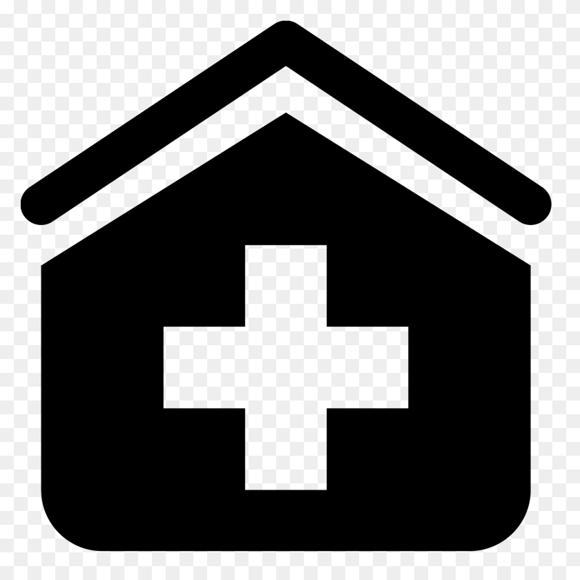 1600x1600 Clinic Icon - House Outline PNG