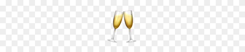 120x120 Clinking Glasses Emoji - Champagne Emoji PNG