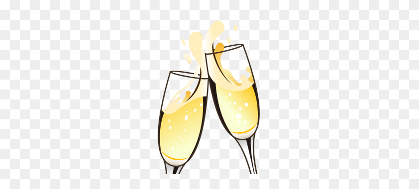 320x320 Clinking Glasses Emojidex - Wine Glass Cheers Clipart