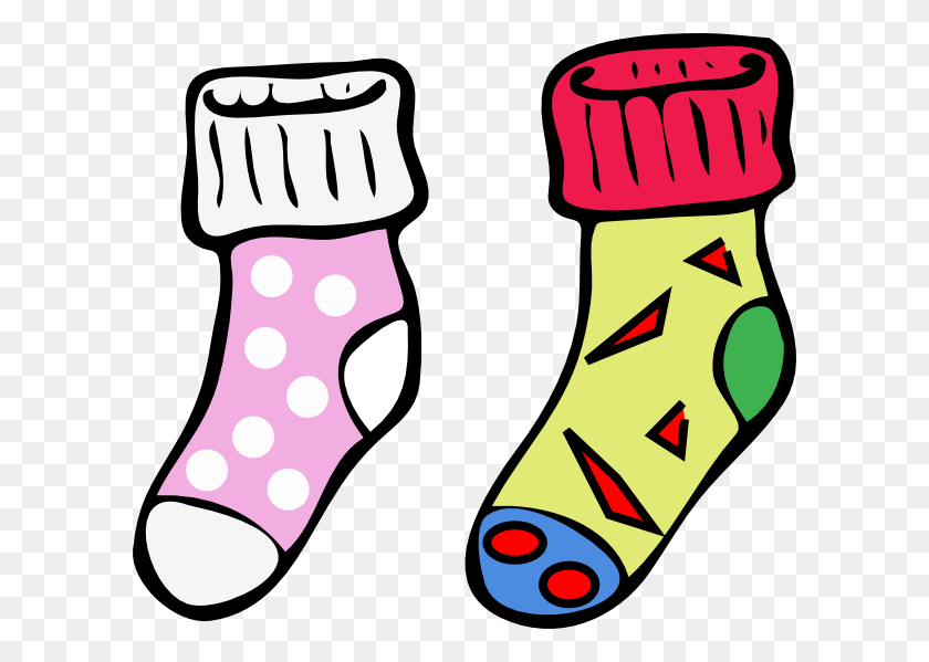 600x539 Clipart - Calcetines Y Zapatos Clipart