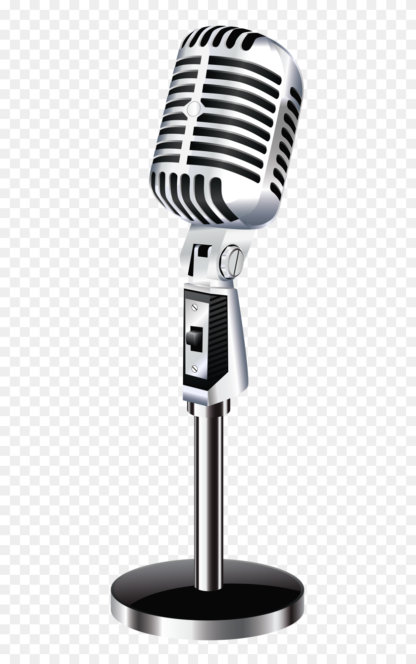 444x1280 Clip Art - Microphone Clipart PNG