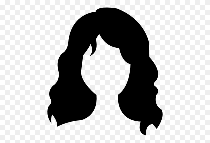 512x512 Клип Арт Афроамериканских Волос - Волнистые Волосы Клипарт