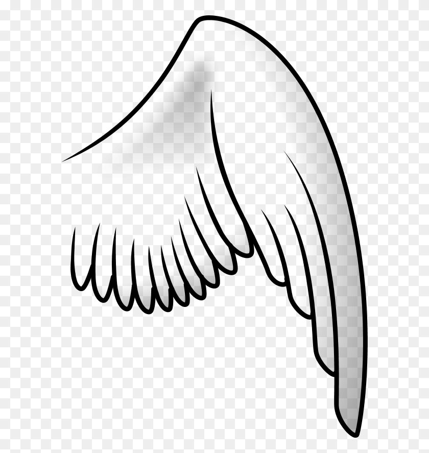 600x827 Clip Art Angel - Snow Angel Clipart