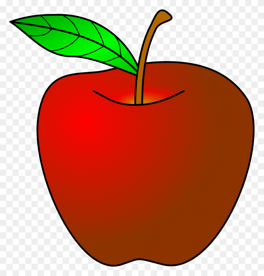 2285x2400 Clip Art Apple Pic Winging - Red Book Clipart