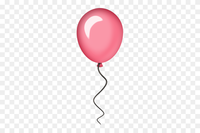 203x500 Clipart Balloons - Feliz Cumpleaños Amigo Clipart
