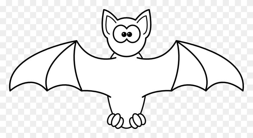 999x509 Clip Art Bat Black White Art Zeke Halloween - Pets Clipart Black And White