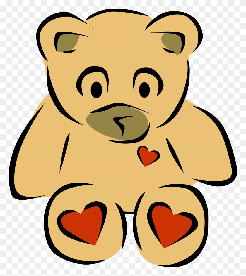 1979x2247 Картинки Медведь Сердце - Желтое Сердце Клипарт