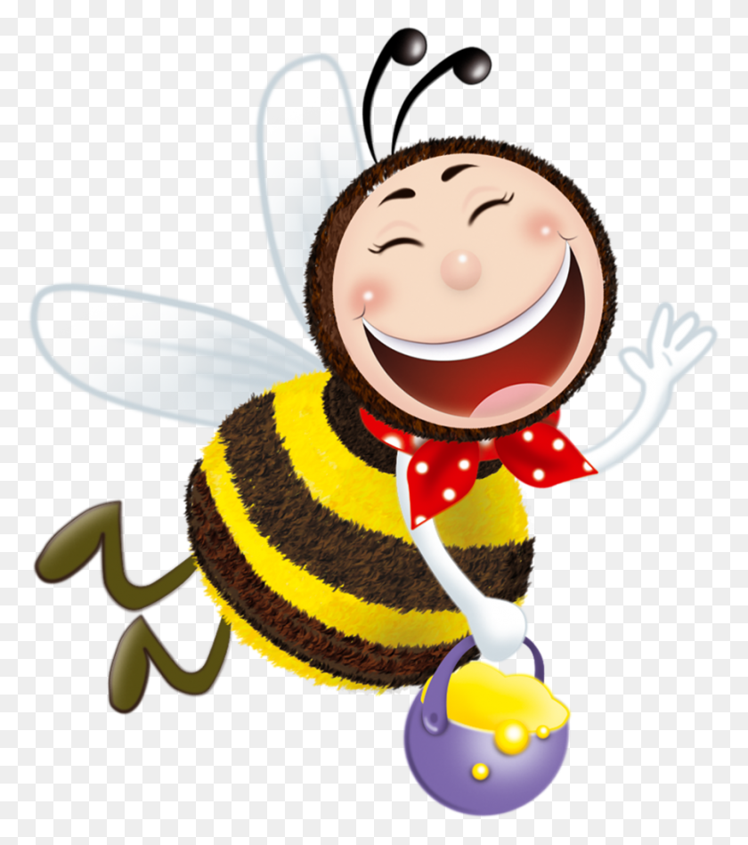 898x1024 Clip Art Bee, Bee Clipart And Bee Theme - Bee Flying Clipart