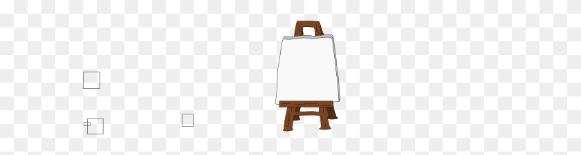 600x165 Clip Art Blank Canvas On Easel Clip Art At Clker - Easel Clipart