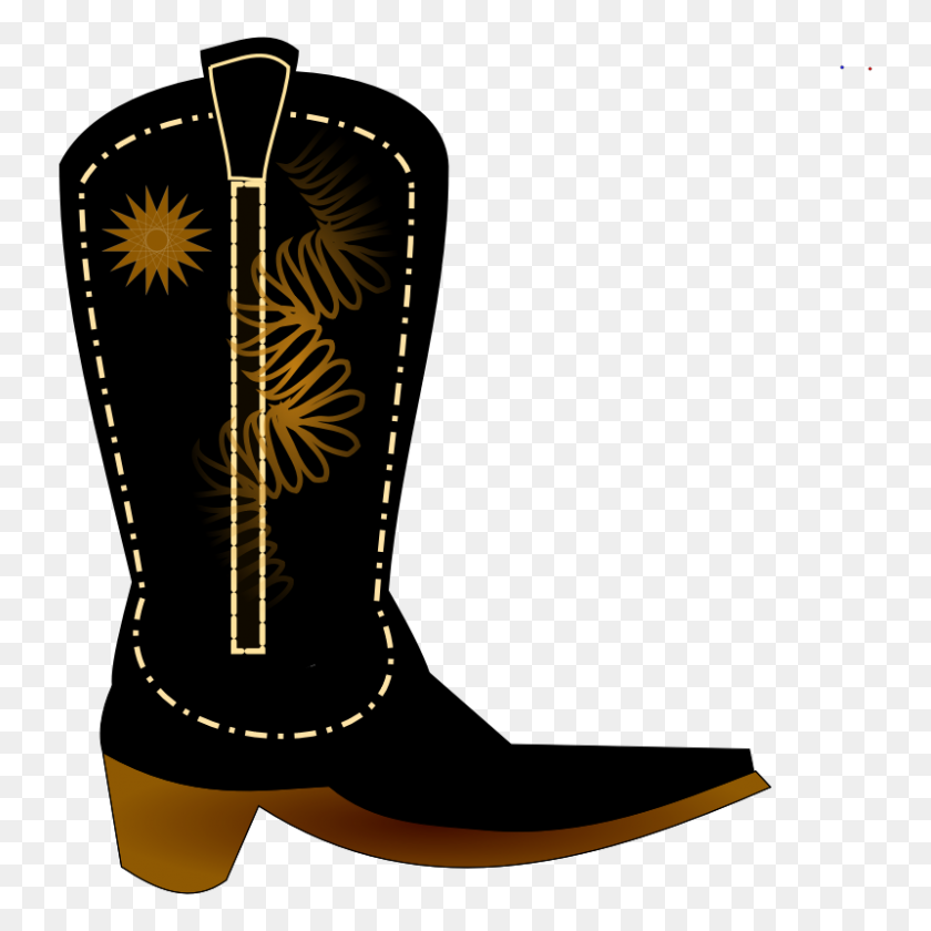 800x800 Clip Art Boot - Boot Clipart Black And White