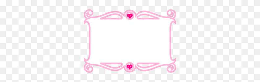 298x207 Clip Art Borders Pink Bright Heart Border At Clker Com Vector - Pencil Border Clipart