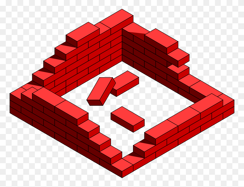 776x582 Clip Art Brick Wall - Brick House Clipart